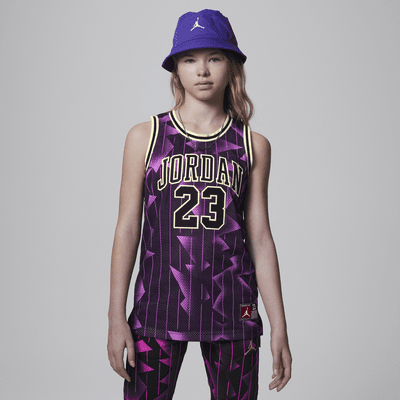 Jordan 23 Striped Jersey Big Kids Top. Nike.com